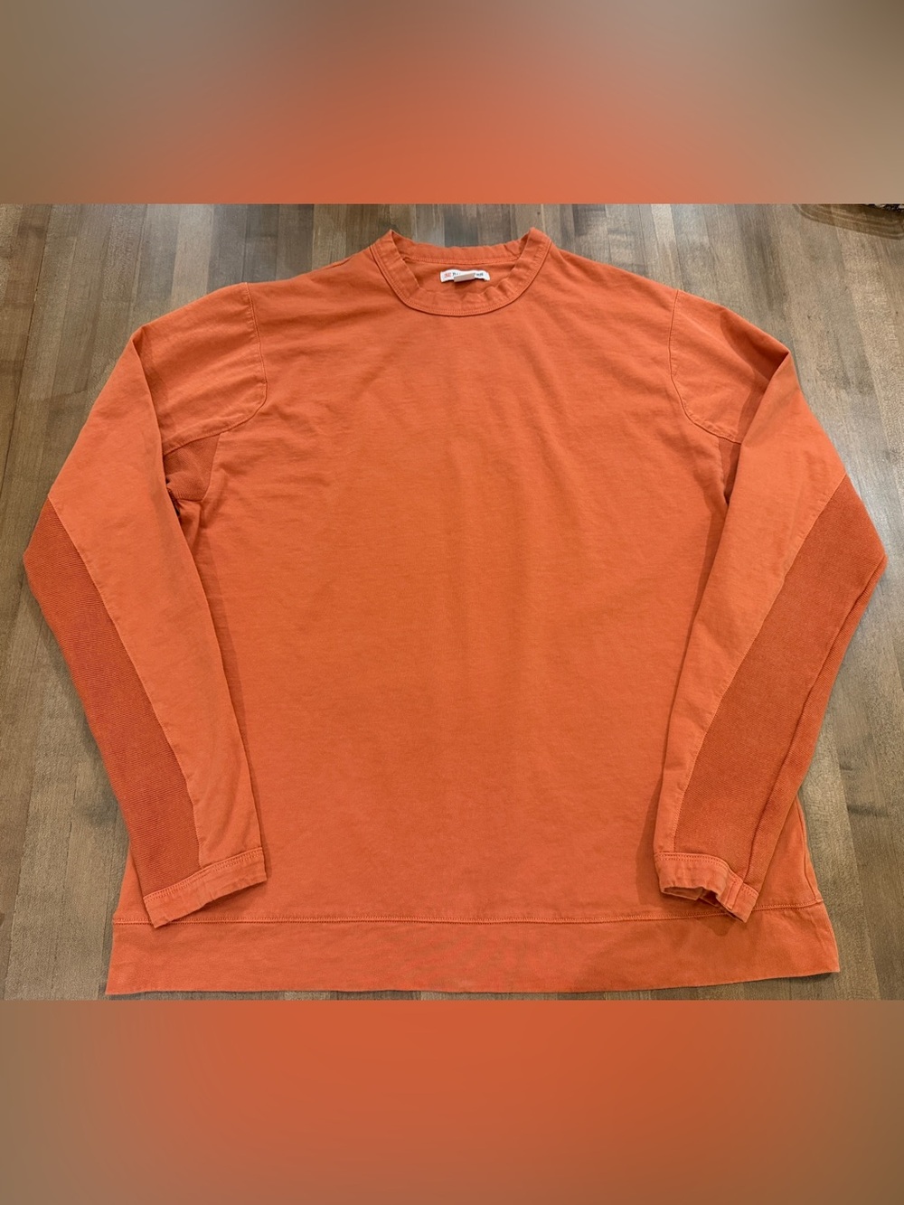 💙 32 Bar Blues Long Sleeve Crew Neck T-Shirt in Burnt Orange 💙